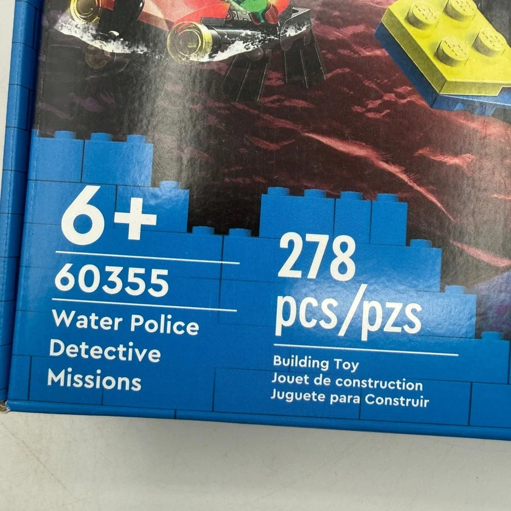 LEGO City Water Police Detective Missions Set 60355 278 Pcs Duke DeTain Boat